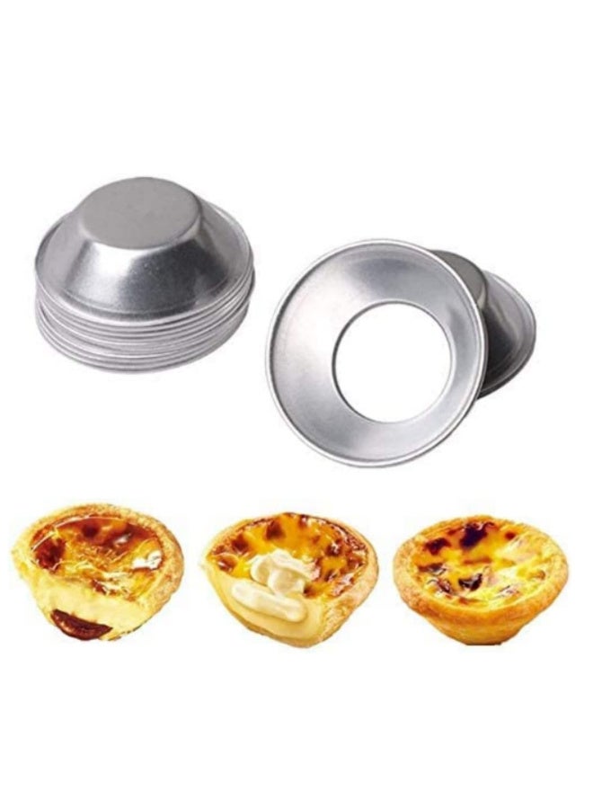 25Pack Egg Tart Moulds Tiny Pie Tartlets Dessert Mould Pans Tin Puto Cup Bakeware Muffin Cupcake Cake Cookie Mould Baking Tool Round Resuable Nonstick - Image 2